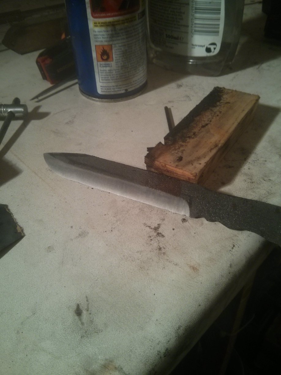 Knife Making - Make A Knife With An Angle Grinder And Basic Hand Tools 