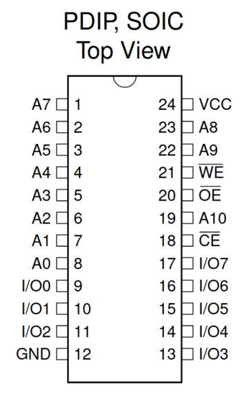 James Stanley - How to use an AT28C16 EEPROM with an Arduino Uno ...